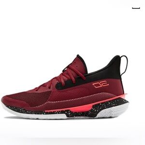 Steph curry 7 red Cordova basketball show. Mens size 12.5.